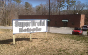 SuperDroid Robots New Sign