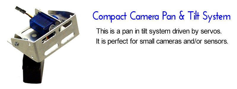 Compact camera pan and tilt system