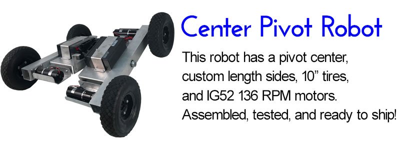 Center Pivot SuperDroid Robots 4WD ATR Robot
