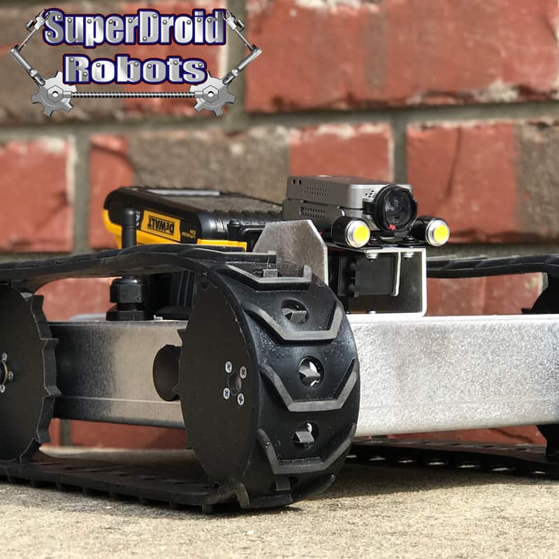Optional Top-Mounted Removable Battery  Available on Wireless Inspection Robot