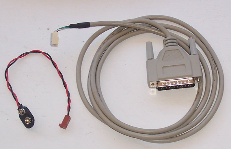 OOPic Parallel Program and 9V Battery Cable