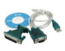 USB (A) Male to RS232 (DB9) Serial Cable with DB25 Adapter 