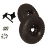 ATR Heavy Duty Wheel and Shaft Set Pair - 10 inch pneumatic