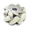 6 inch Nexus Robot Stainless Steel Mecanum Wheels with 8 PU Rollers – Set of 4