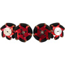 2.125 inch FingerTech Robot Mecanum Wheels with hubs - Set of 4
