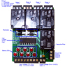7 Chan High Cur TTL Driver with 4 Power 12V Relays