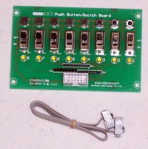 I/O Switch and LED Board