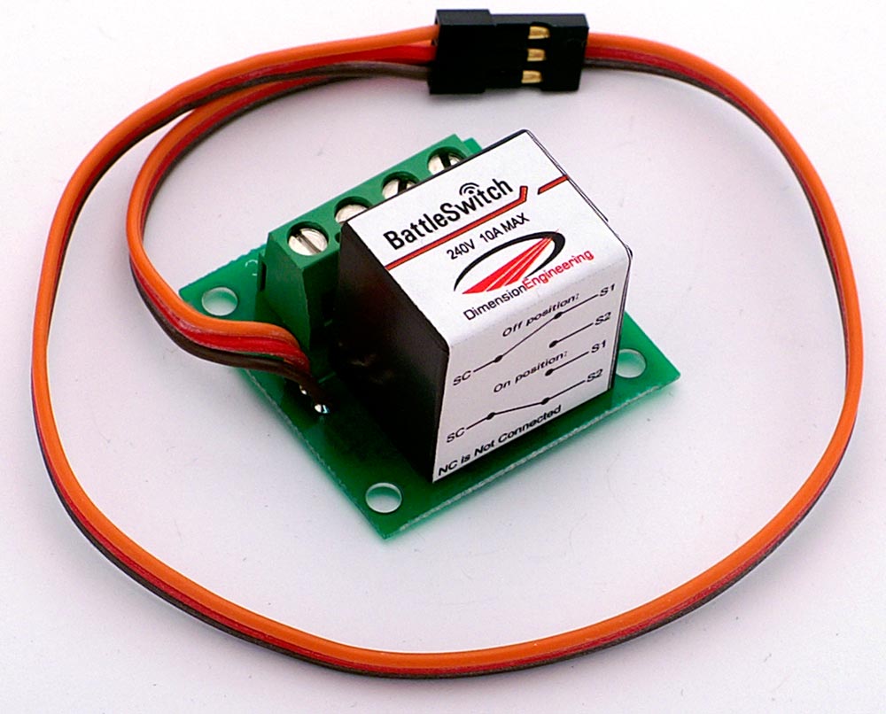 BattleSwitch Radio Controlled 10A Relay