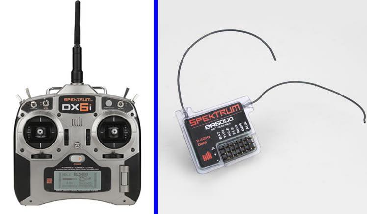 Spektrum DX6i Transmitter with BR6000 Bot Receiver