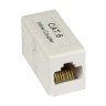 Cat6 Inline Female to Female Coupler - White