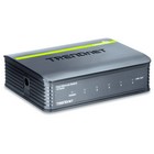 TRENDnet 5-Port Unmanaged 10/100 Mbps GREENnet Ethernet Desktop Switch, TE100-S5