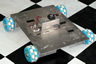 Assembled Quad Omni Wheel Robot with Motors