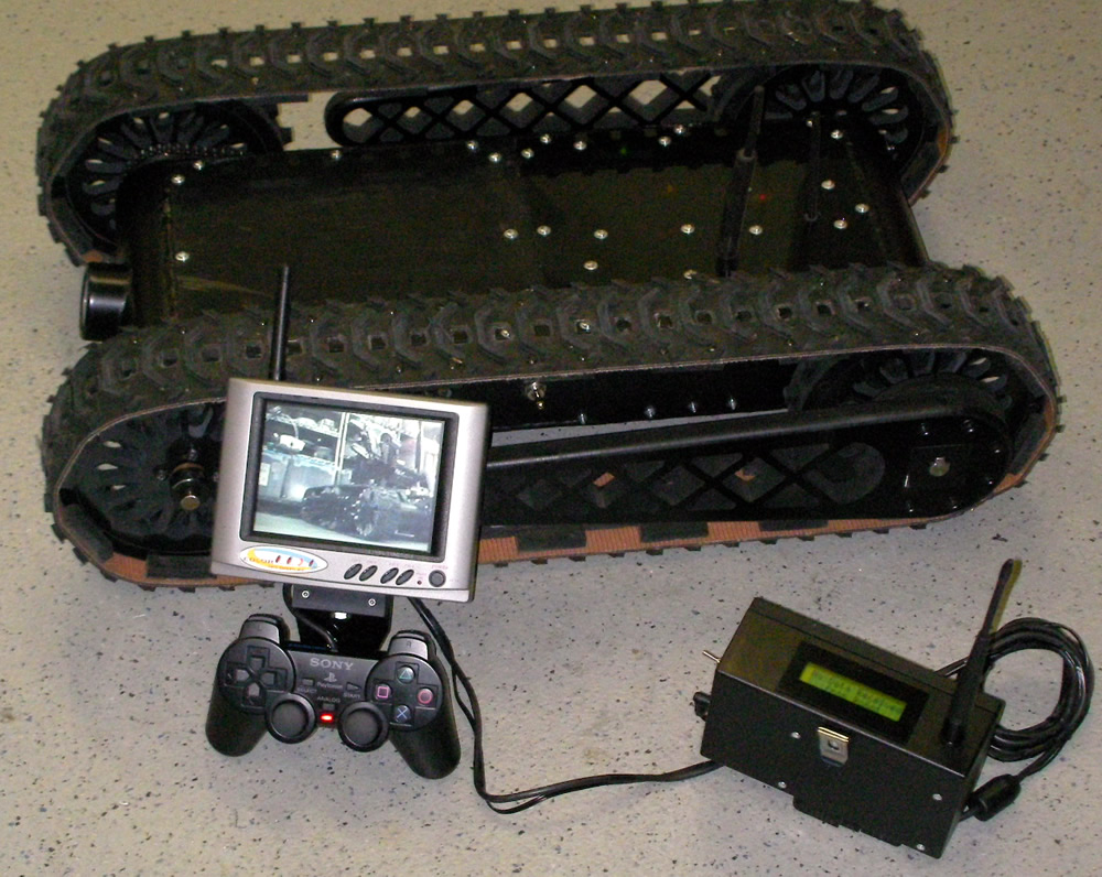 LT-F Treaded Robot with IR Camera and PS2 control