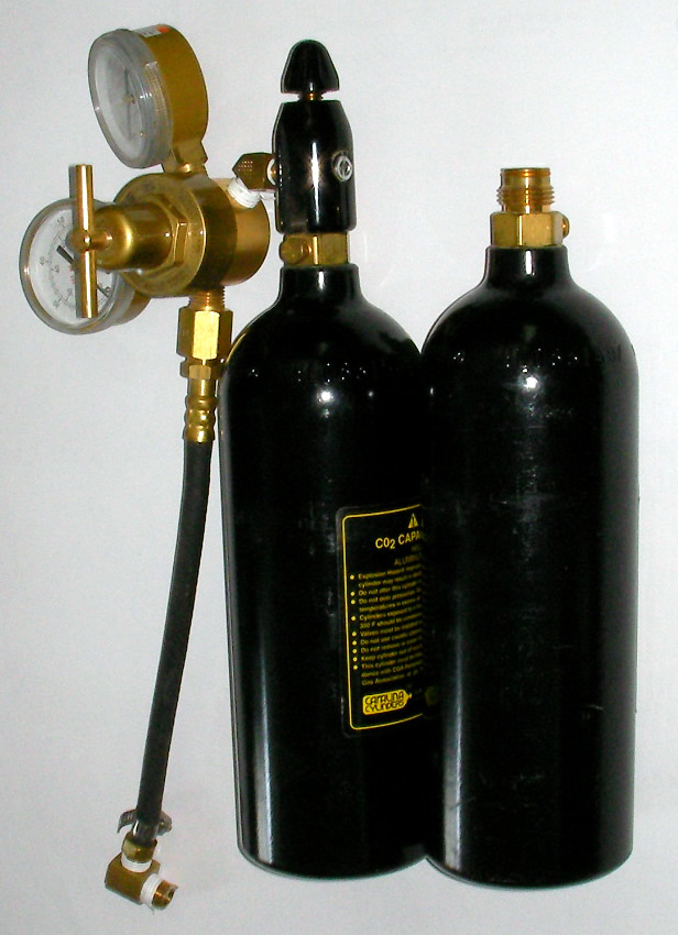 CO2 tanks with requlator