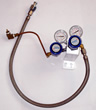 2 stage regulator w/ braided tank connection line