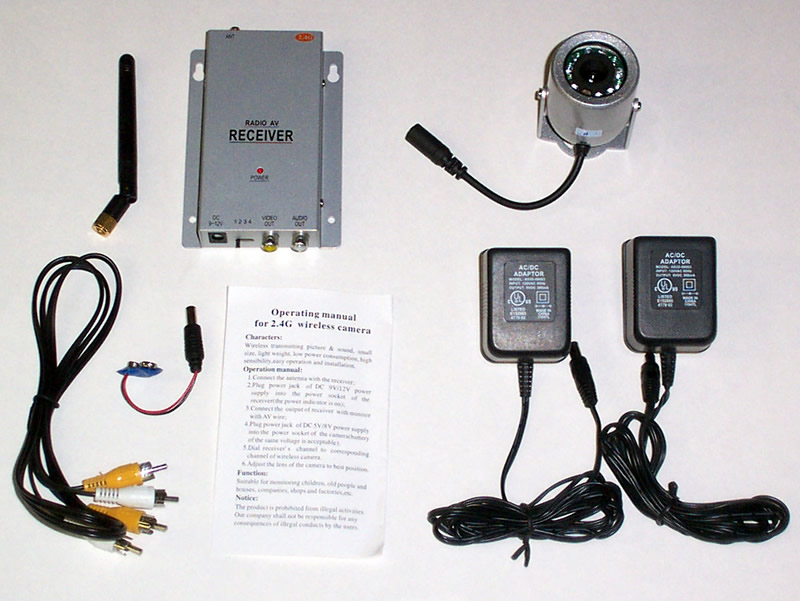 Multi-Channel 2.4GHz Wireless IR Camera with Audio
