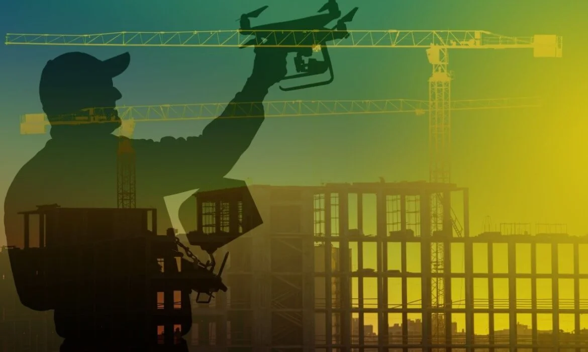 ABC Construction Executive magazine featuring SuperDroid's autonomous reality capture robots for construction site monitoring and documentation