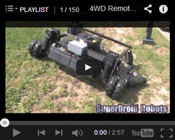 Video of our 4WD RC Lawn Mower