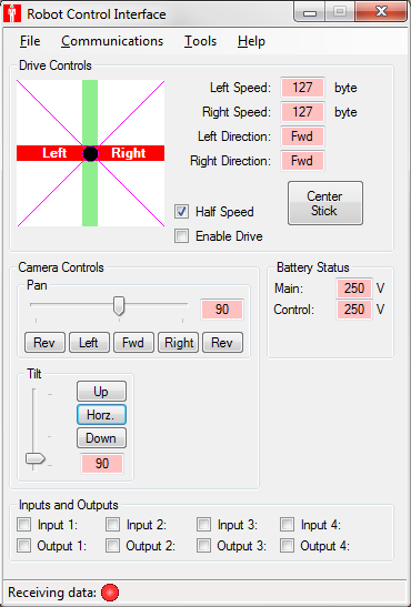 Robot Control Interace