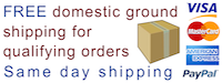Free Domestic Shipping Same Day Shipping