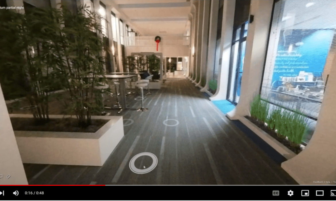 3D reality capture visualization created by SuperDroid robots equipped with Matterport technology for comprehensive facility documentation and management
