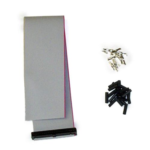 40 Pin Single Ended Header Cable with Crimps