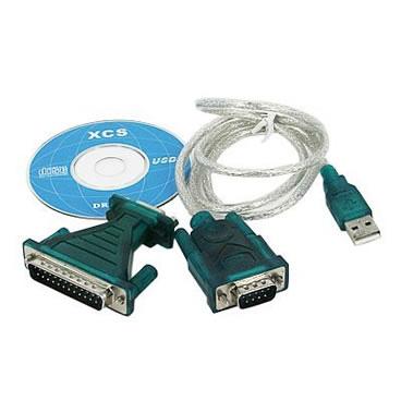USB (A) Male to RS232 (DB9) Serial Cable with DB25 Adapter - ON SALE