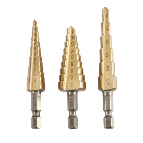 Step Drill Set 3 Piece