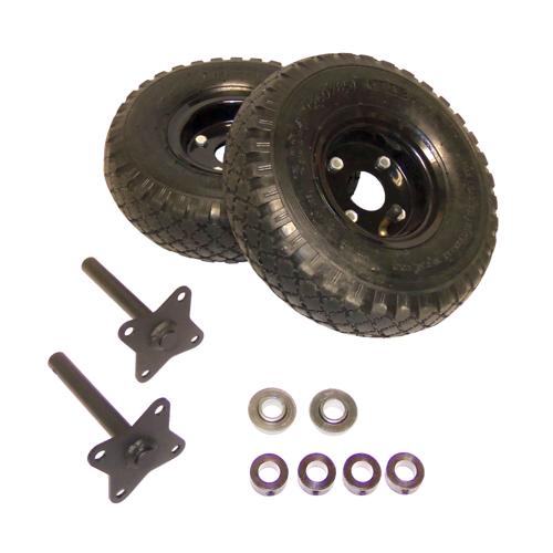 ATR Wheel and Shaft Set Pair 12mm bore - 10 inch pneumatic