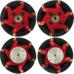 2.125 inch FingerTech Robot Mecanum Wheels with hubs - Set of 4