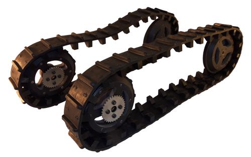 LT2 Pair of Molded Spliceless Tracks and Wheel Set - Generation 4