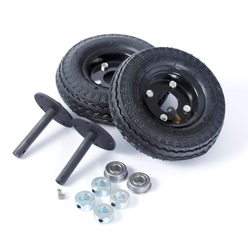 ATR Wheel Shaft Set Pair 6mm Bore - 6 inch pneumatic