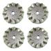 8 inch Nexus Robot Stainless Steel Mecanum Wheels with 8 PU Rollers – Set of 4 8 inch Nexus Robot Stainless Steel Mecanum Wheels with 8 PU Rollers – Set of 4