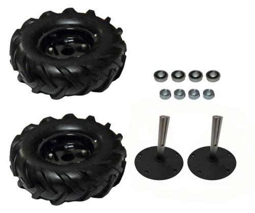 ATR Heavy Duty IG52 Wheel and Shaft Set Pair - 13 inch Traction Lug