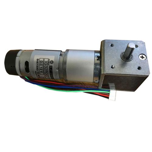 IG32 Right Angle 12VDC 083 RPM Gear Motor With Encoder