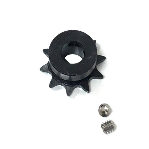 Steel D-Shaft Sprocket for #35 Pitch Chain - 10 Teeth