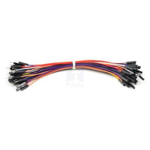 Pololu Premium Jumper Wire 50-Piece Rainbow Assortment M-F 6