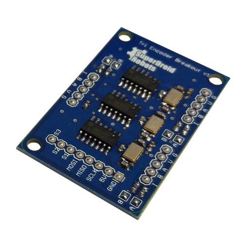 Triple LS7366R Quadrature Encoder Buffer