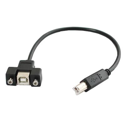 Panel Mount USB Cable - B Male to B Female