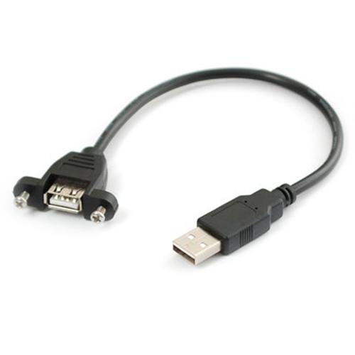 Panel Mount USB Cable - A Male to A Female