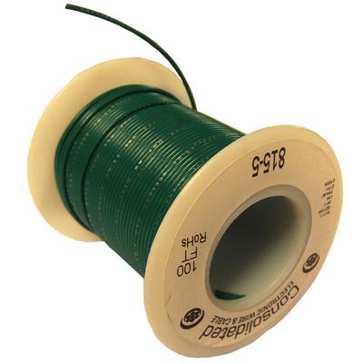 22AWG Green Stranded Hookup Wire - 100ft spool