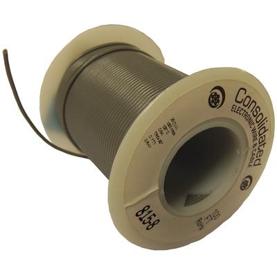 22AWG Gray Stranded Hookup Wire - 100ft spool