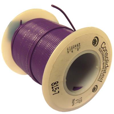 22AWG Violet Stranded Hookup Wire - 100ft spool