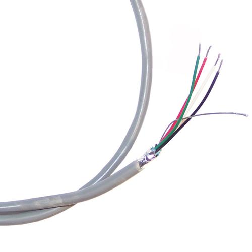 24AWG Shielded 4 Conductor Stranded Hookup Wire - by the foot - Not For Sale