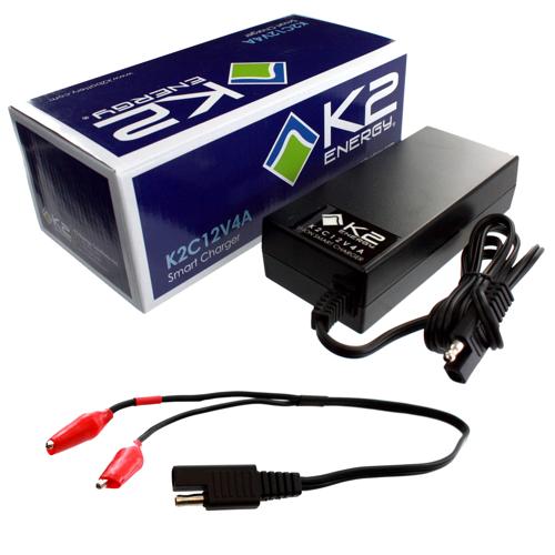 Smart Charger for 12V LiFePO4 Battery Packs, 4A