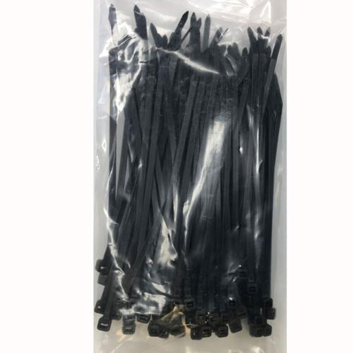 8" Black Zip Ties (100 pack)