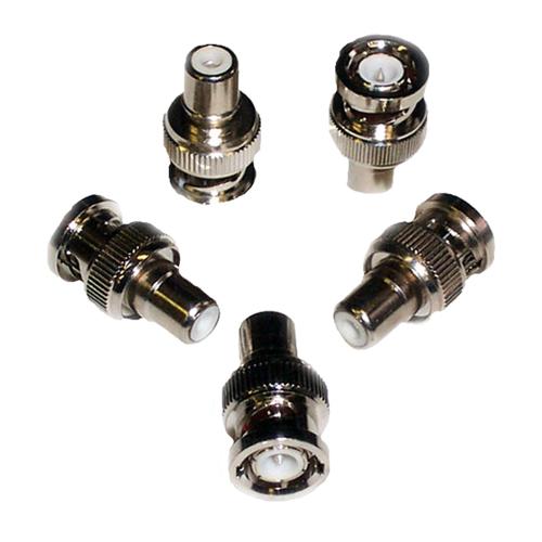 BNC(M) to RCA(F) adapters - Set of 5