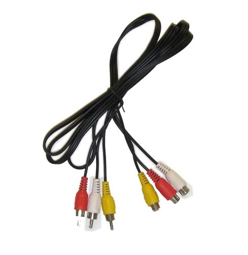 1 meter 3 RCA Male to 3 RCA Female Audio Video Extension Cable - DISCONTINUED 1 meter 3 RCA Male to 3 RCA Female Audio Video Extension Cable - DISCONTINUED
