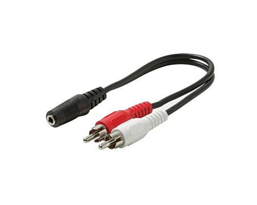 6 inch 3.5mm Stereo Female to RCA Male Y Cable - ON SALE