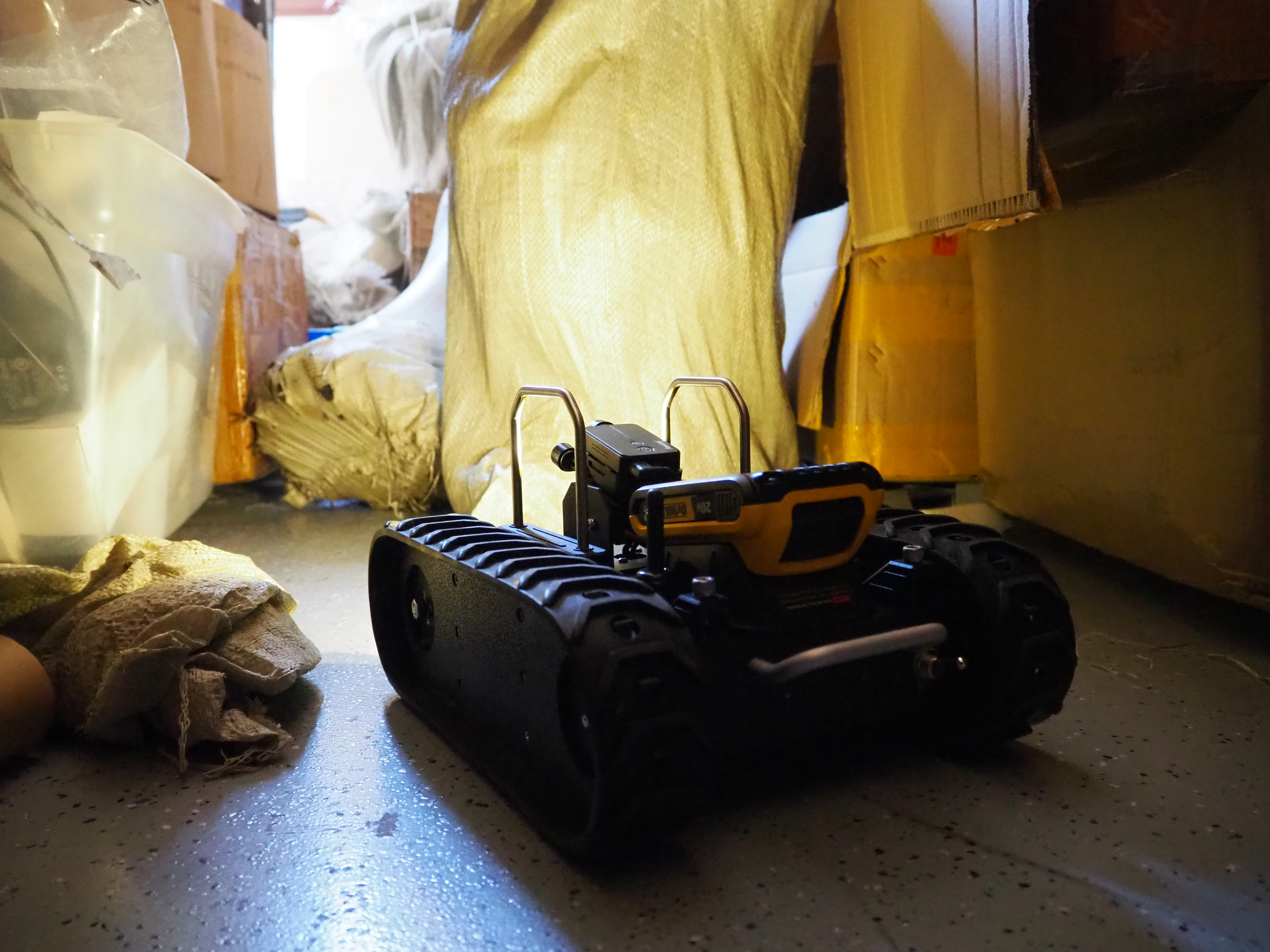 Inspection Robot in Crawlspace
